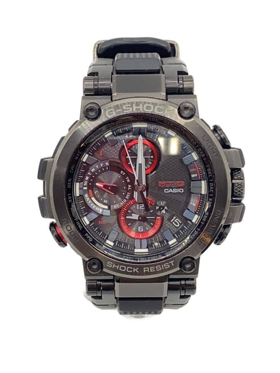 【中古】CASIO◆ソーラーウオッチ・G-SHOCK/アナログ/BLK/BLK【服飾雑貨他】