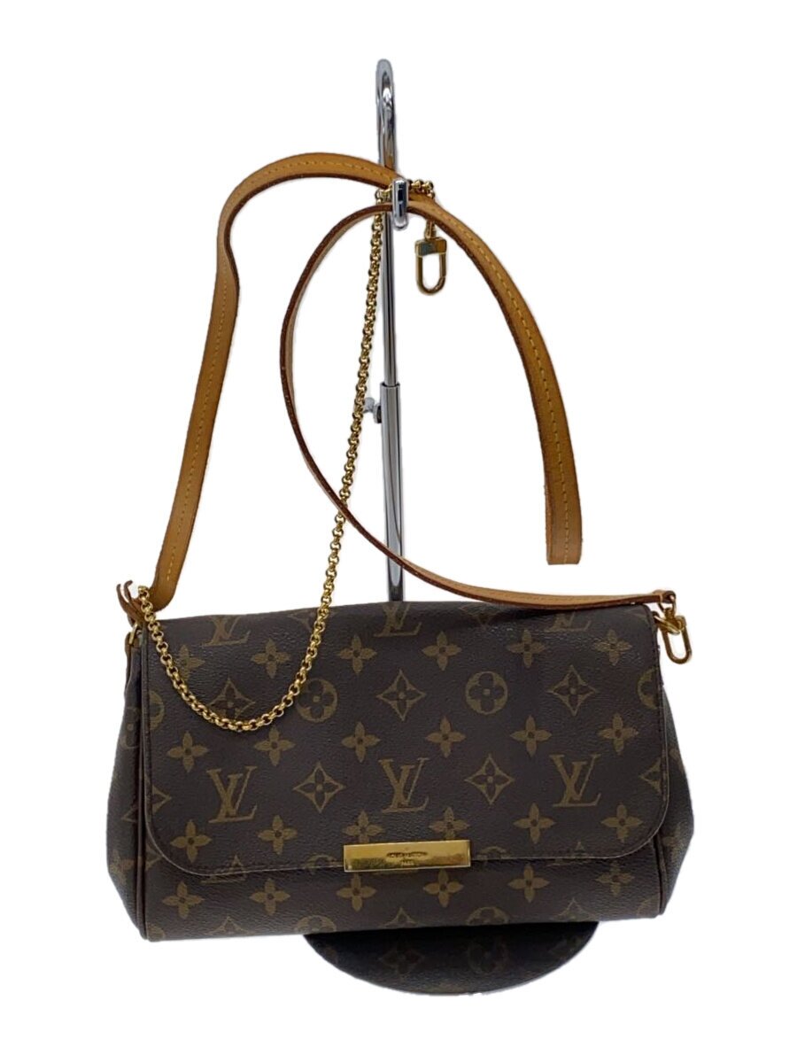 【中古】LOUIS VUITTON◆フェイボリットMM_モノグラム・帆布_BRW/PVC/BRW【御徒面子】