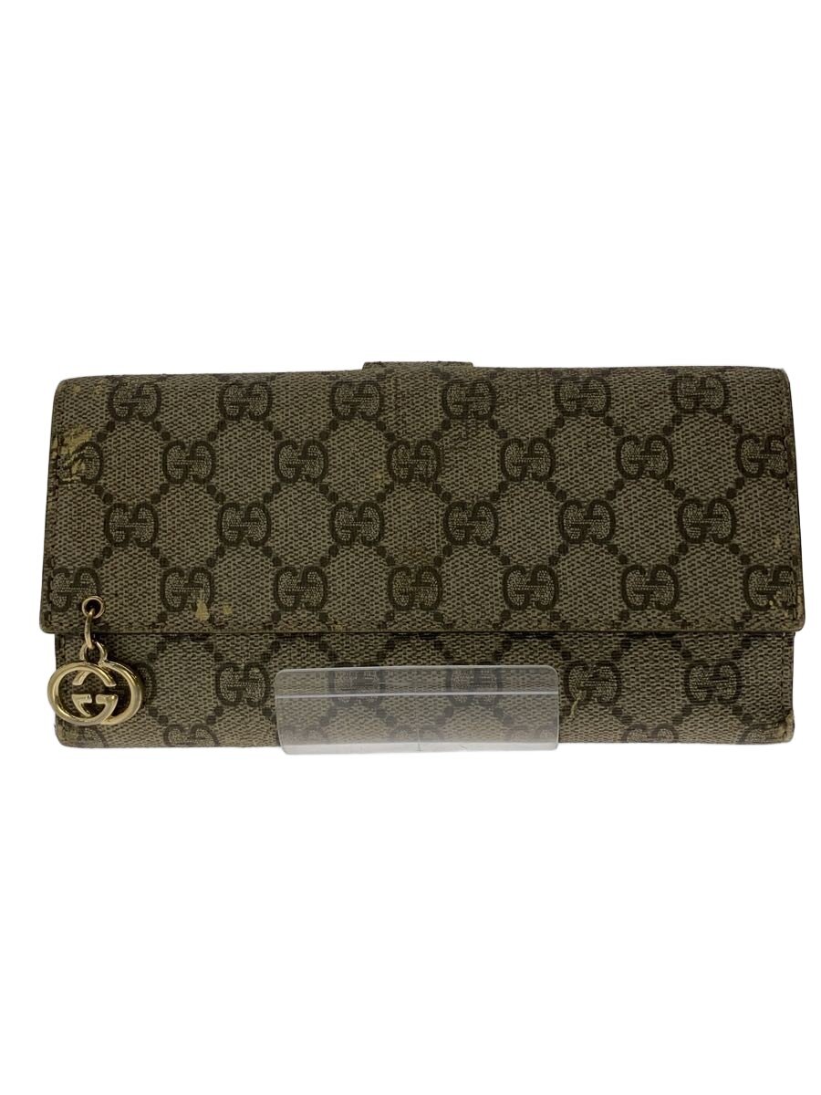【中古】GUCCI◆長金入れ/--/BEG/総柄/レディース/212104【服飾雑貨他】