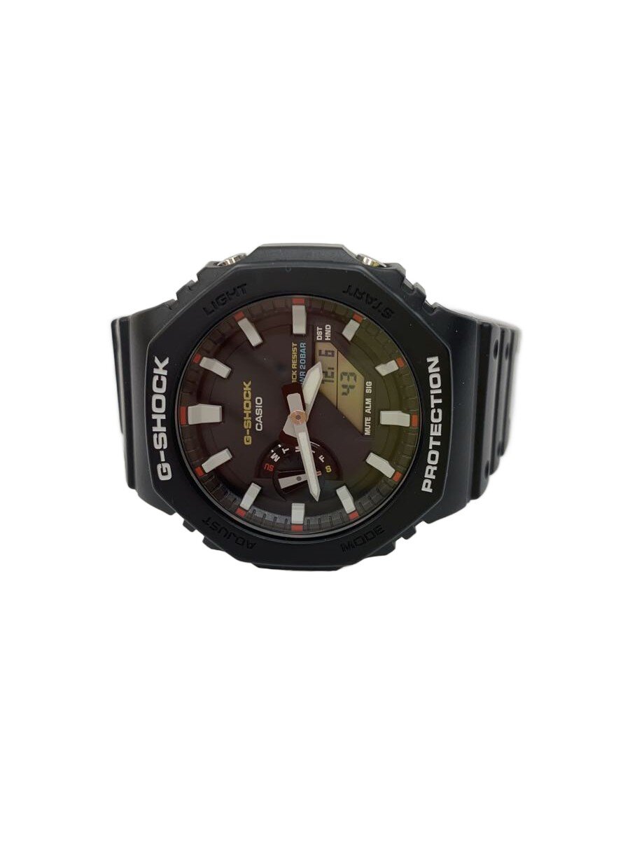 【中古】CASIO◆ウオッチ/デジアナ/天然ゴム/WHT/BLK/炭素/GA-2100RL//【服飾雑貨他】