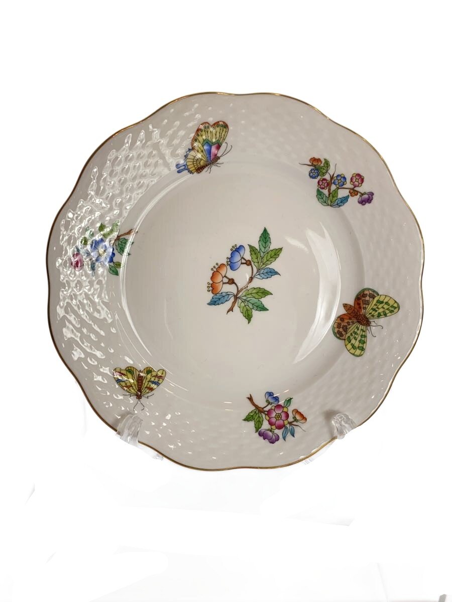 【中古】Herend◆一皿/WHT【御厨子所備品】