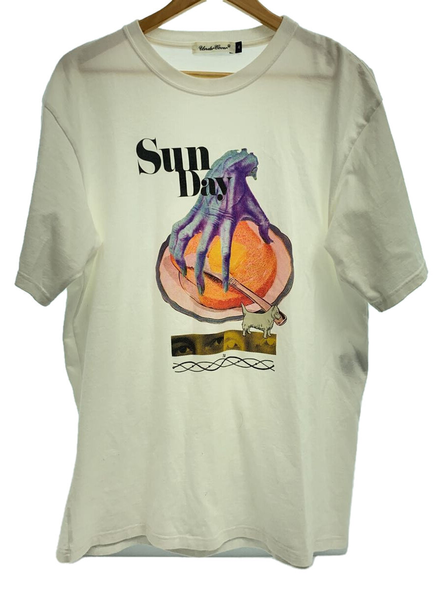 【中古】UNDERCOVER◆プルオーバー/4/綿織物/WHT/UC1C3805/sunday/TEE SUNDAY/23SS//【メンズウェア】