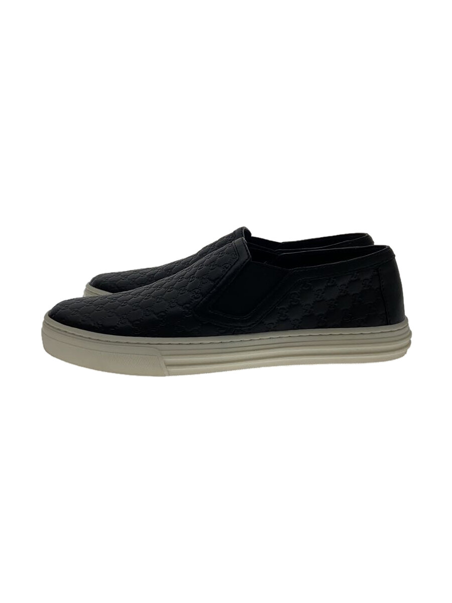【中古】GUCCI◆ローカットスニーカー/34.5/BLK/なめし革/473974//【シューズ】