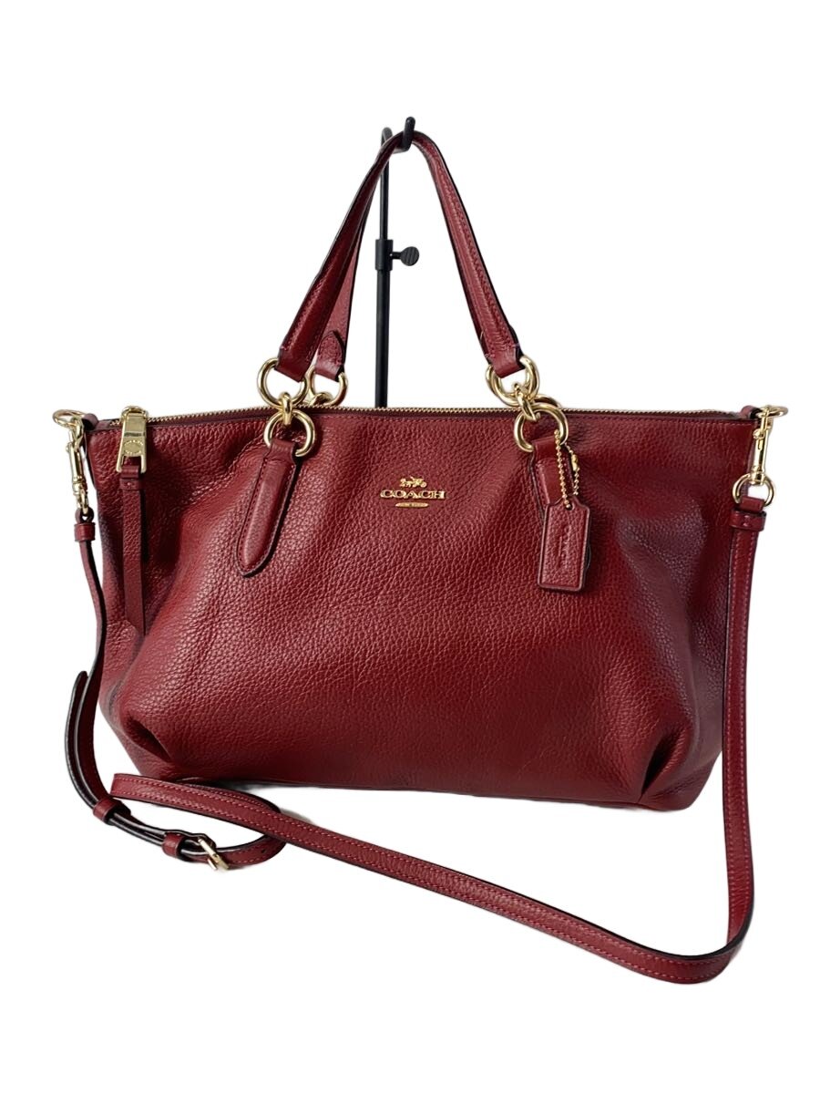 【中古】COACH◆御徒面子/--/RED/F30565//【御徒面子】
