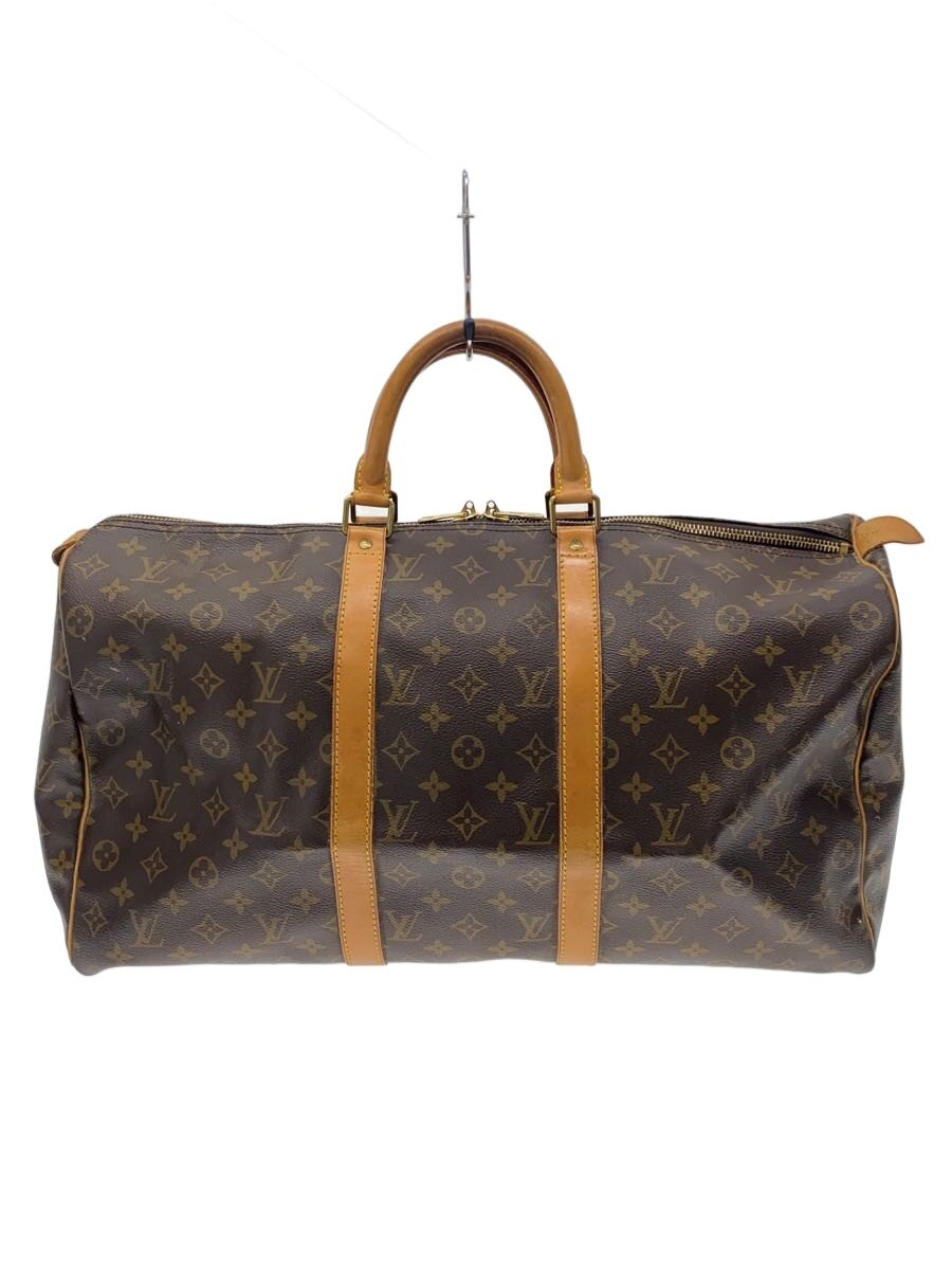 【中古】LOUIS VUITTON◆キーポル45_モノグラム・帆布/PVC/BRW【御徒面子】