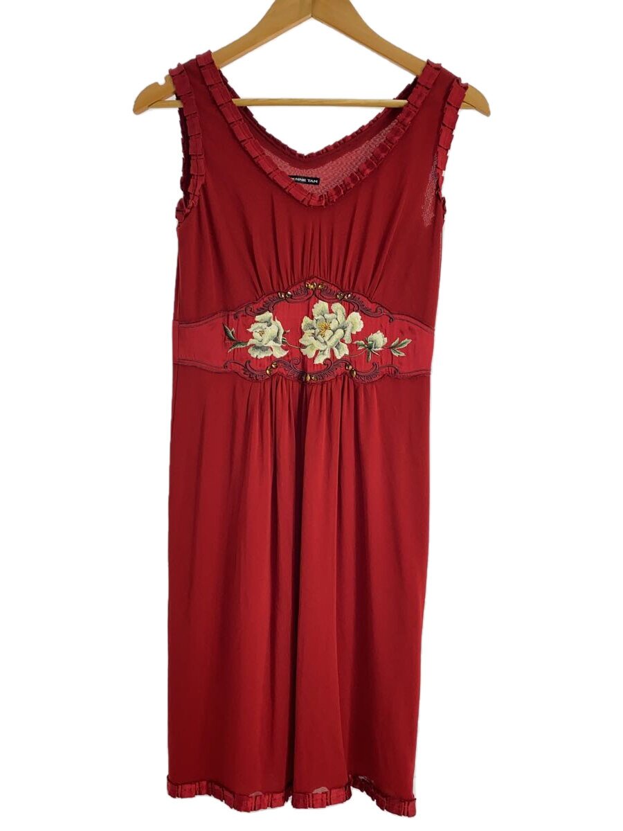 【中古】VIVIENNE TAM◆ノースリーブワンピース/1/ナイロン/RED【レディースウェア】｜2ｎｄ STREET 店