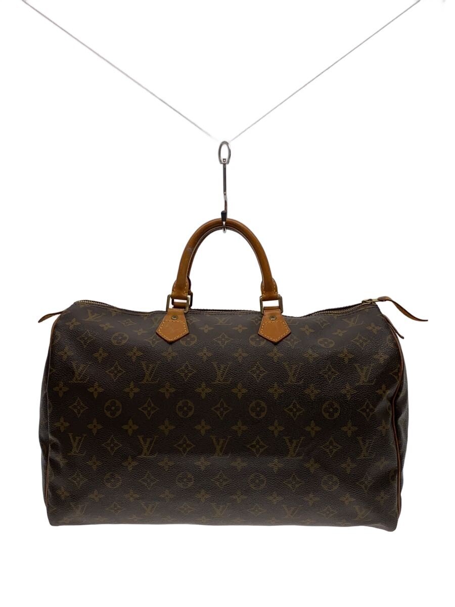 【中古】LOUIS VUITTON◆1)スピーディ40_モノグラム・帆布/PVC/BRW【御徒面子】
