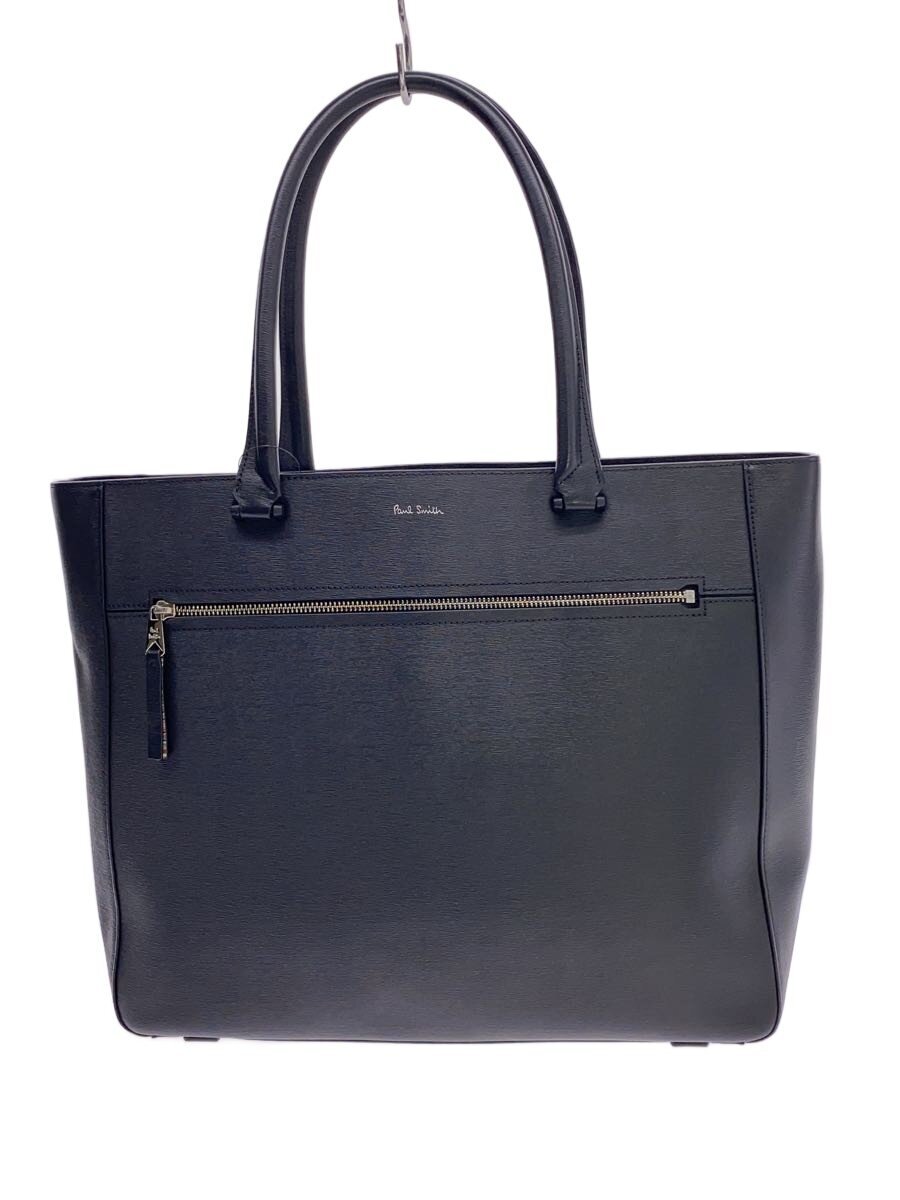 【中古】Paul Smith◆トートバッグ/なめし革/BLK【御徒面子】