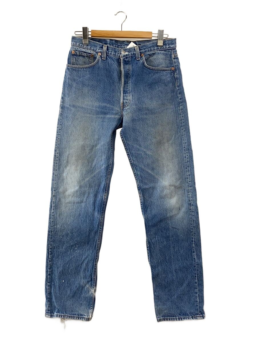 【中古】Levi’s◆下つ方/34/綿織物/IDG/名取り草裏544/USA製/501-0115【メンズウェア】