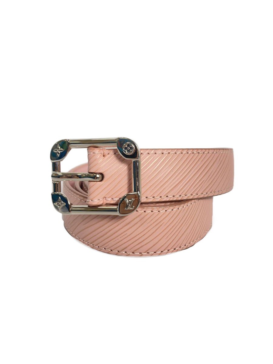 【中古】LOUIS VUITTON◆サンチュール・マルティエ25MM_エピ_PNK/牛皮/PNK/レディース【服飾雑貨他】