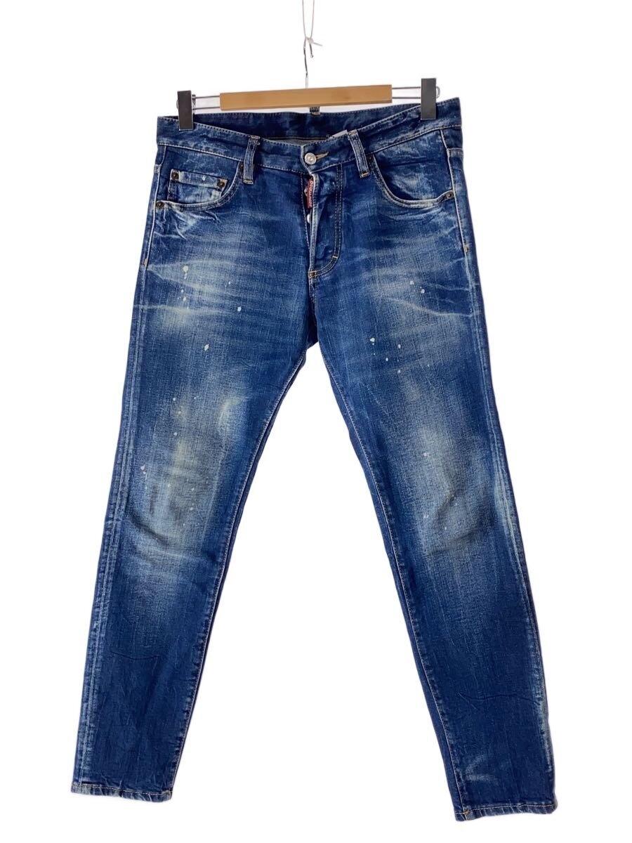 【中古】DSQUARED2◆スキニーパンツ/--/綿織物/IDG/刷り上げる/S79天使の都市0005 S30663//【レディースお召しもの】