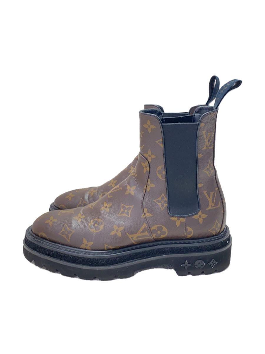 【中古】LOUIS VUITTON◆ブーツ/5/CML/PVC【シューズ】