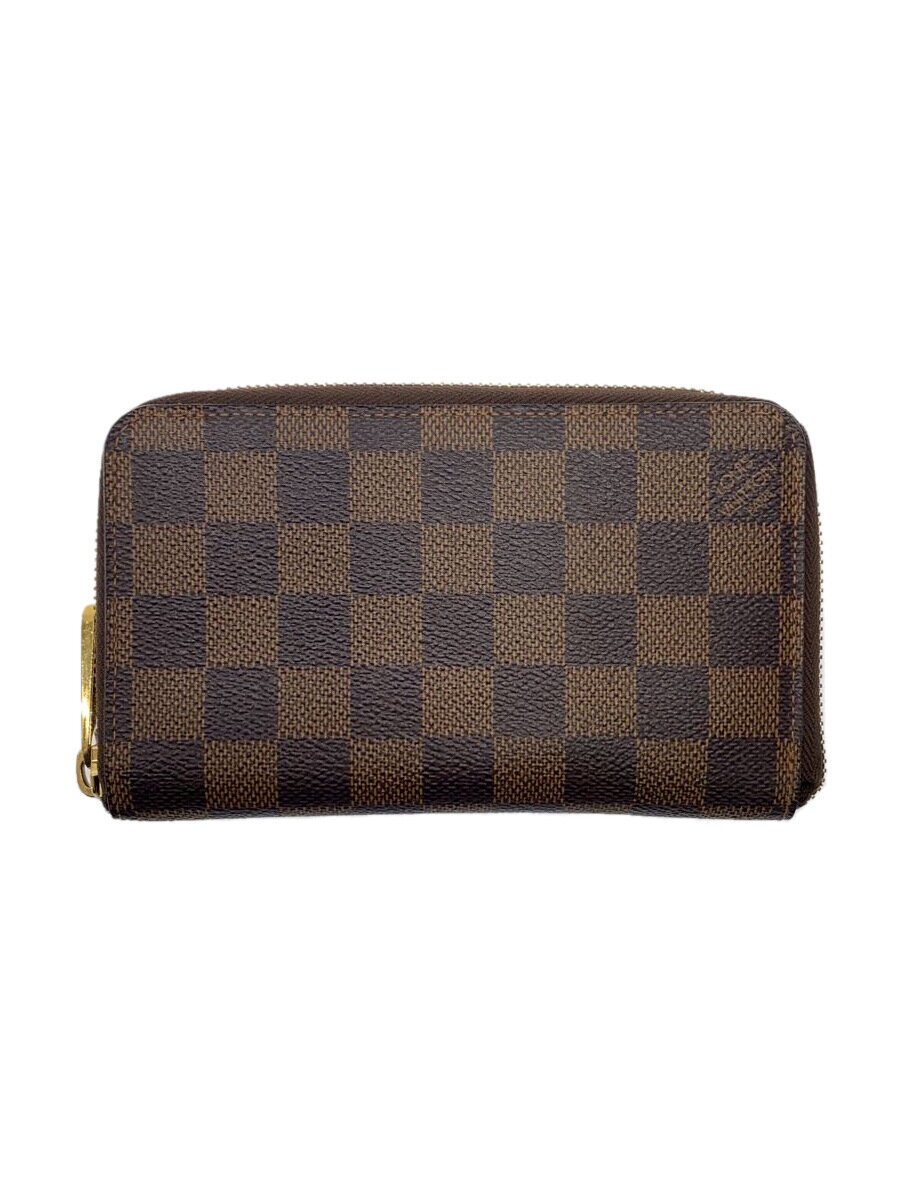 【中古】LOUIS VUITTON◆長財布/キャンバス/BRW/チェック/レディース/N41661【服飾雑貨他】