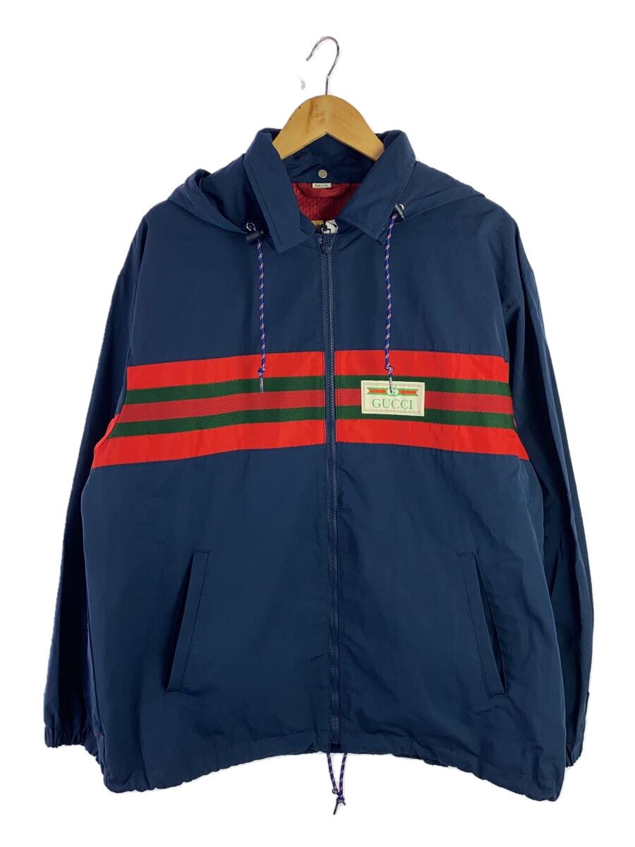 【中古】GUCCI◆上衣/46/ポリエステル/NVY/599935 XDA2J【メンズウェア】