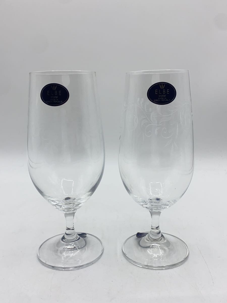 【中古】ELBE crystal◆グラス/2点セット【キッチン用品】