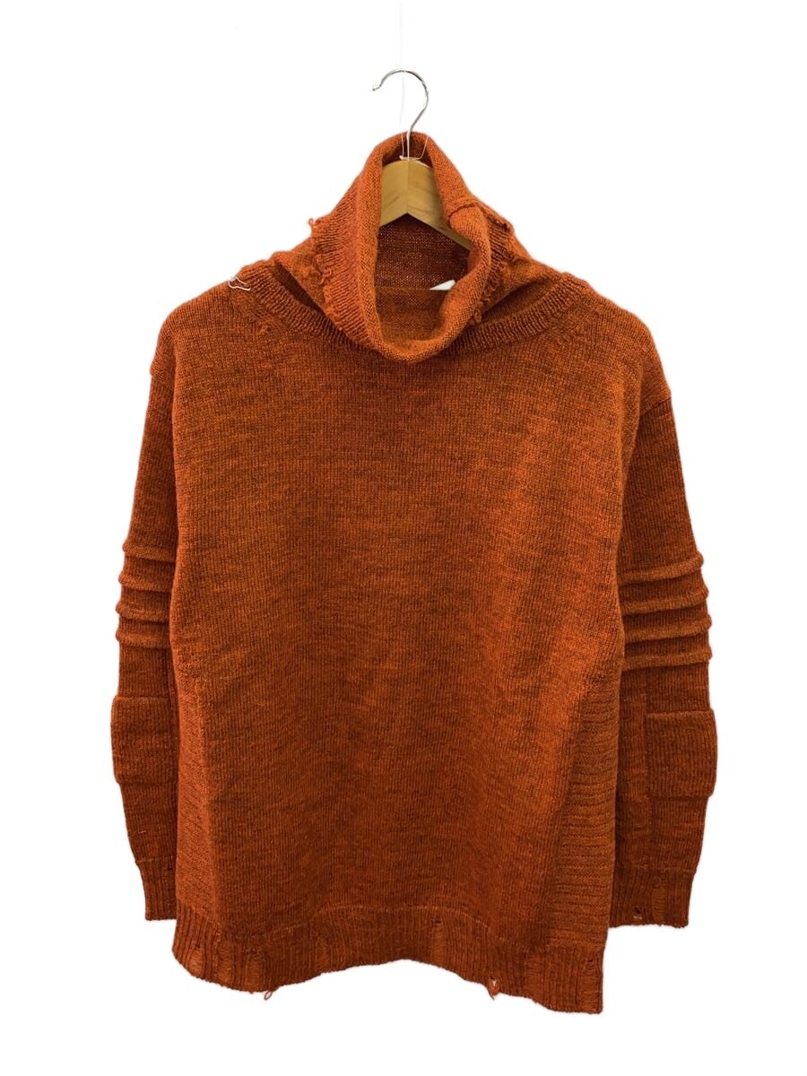 【中古】AMBUSH◆編み物・ティーシャツ(朦朦たる)/1/羊毛/オレンジ色/無地/12111827【メンズウェア】