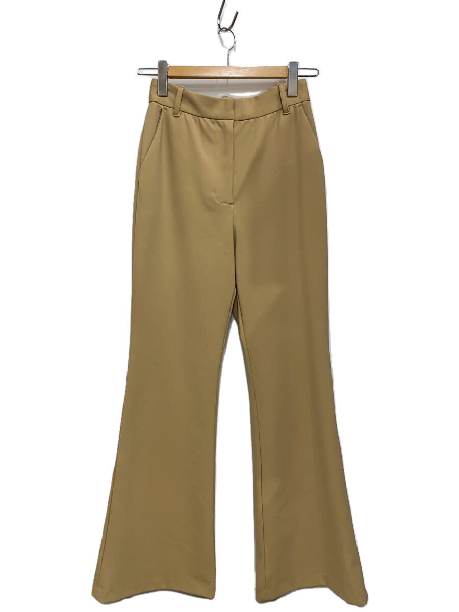 【中古】LAUBE BLANC/ローブブラン/ブーツカットパンツ/M/ナイロン/ベージュ/23金-08【レディース御召しもの】