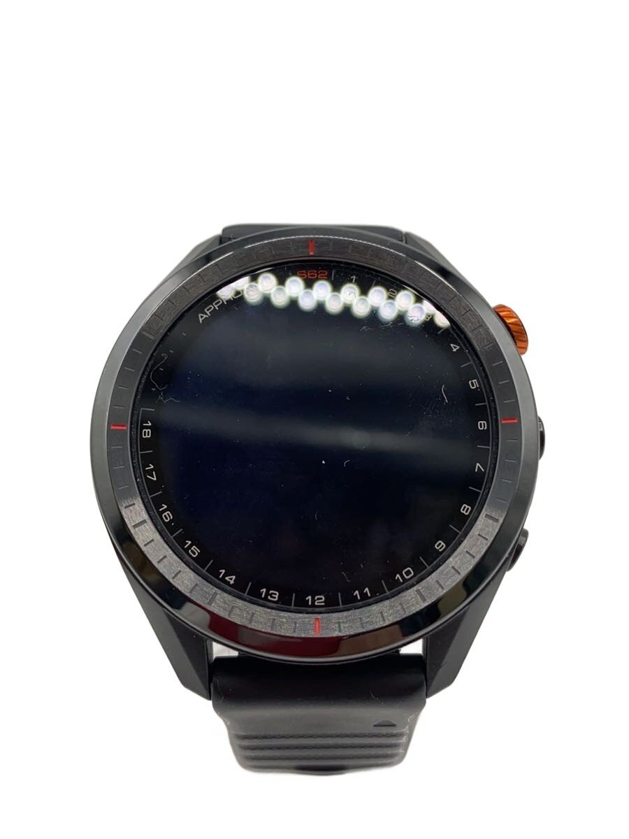 【中古】GARMIN◆スマートウォッチ/--/天然ゴム/NVY/BLK/GARMIN APPROACH S62//【服飾雑貨他】