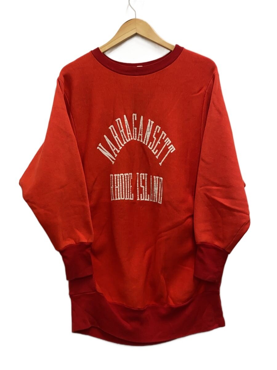 【中古】70s～/2声の調子/STANDARD KNITTING MILLS/汗水/L/綿織物/RED【メンズウェア】