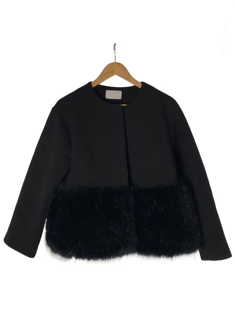 【中古】CELFORD◆24AW/裾ファーブルゾン/ブルゾン/36/ブラック/無地/CWFJ244031/セルフォード//【レディースウェア】｜2ｎｄ STREET 店