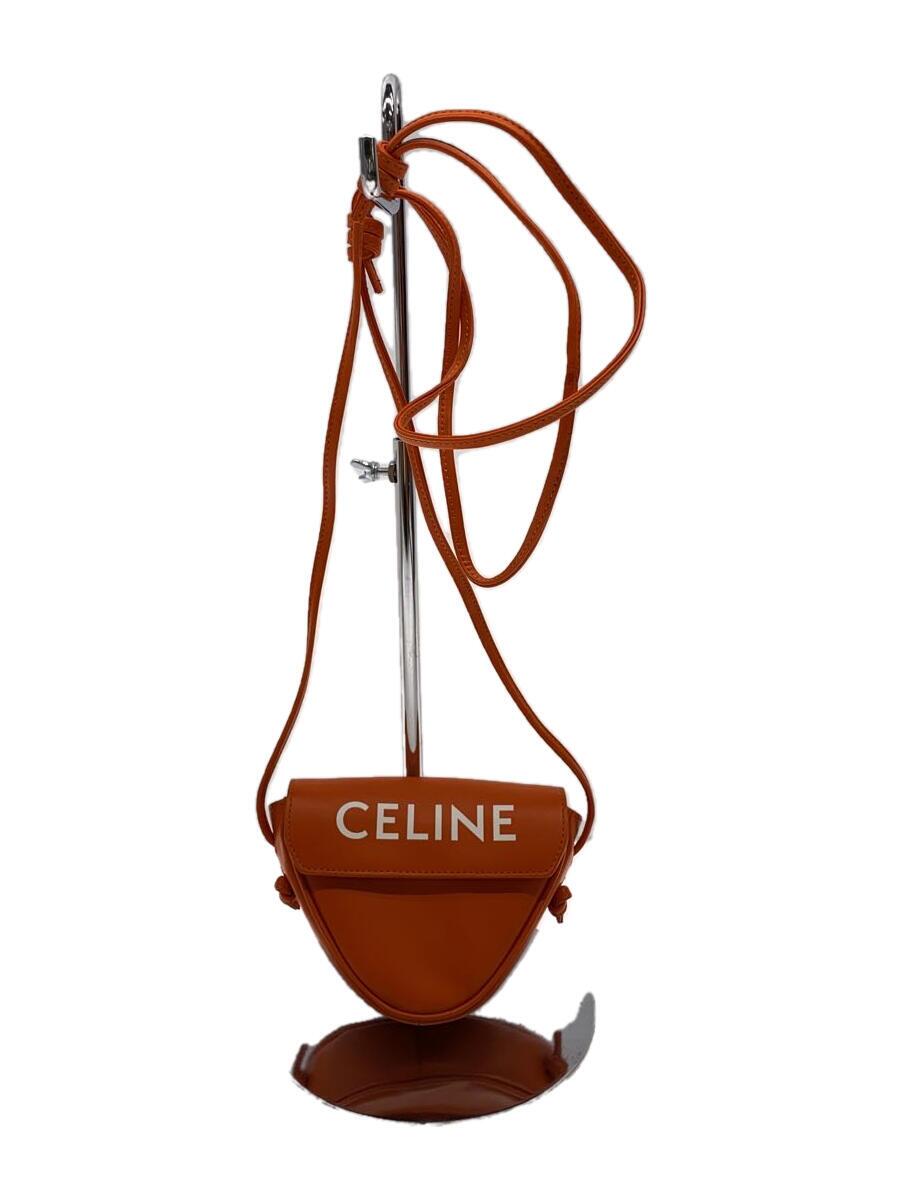 【中古】CELINE◆トライアングルバッグ/ショルダーバッグ/レザー/ORN/ロゴ【バッグ】|2nd STREET 店