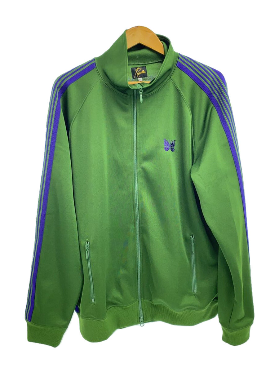 【中古】Needles◆プルオーバー/XL/ポリエステル/緑であること/NS244/Track Jacket-Poly Smooth/23AW//【メンズウェア】