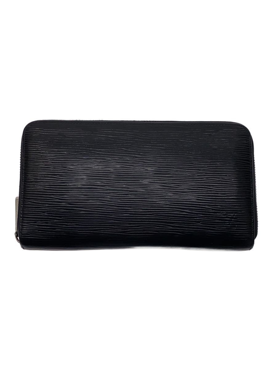 【中古】LOUIS VUITTON◆ジッピー・ウォレット_エピ/なめし革/BLK/メンズ【服飾雑貨他】