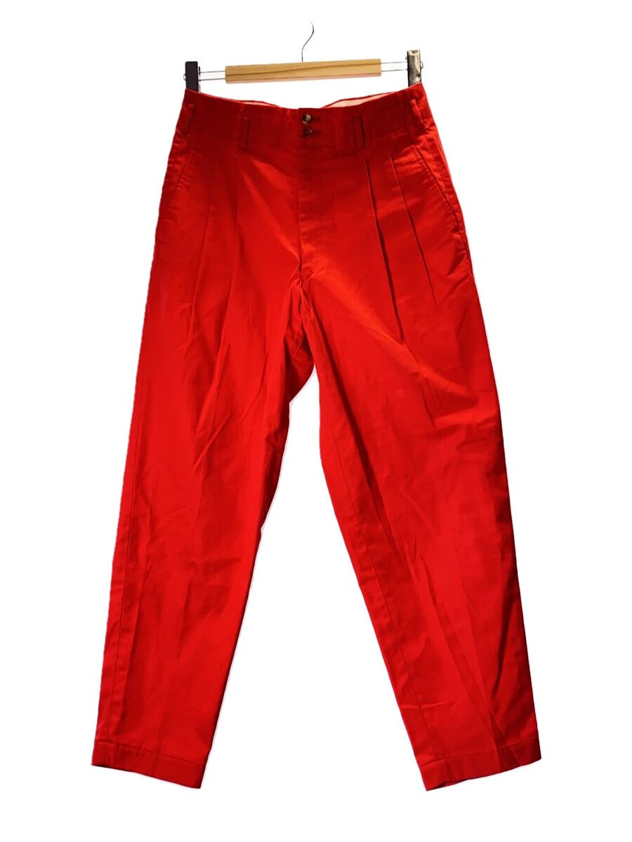 【中古】COMME des GARCONS HOMME PLUS◆シミ・ヨゴレ有/スラックスズボン下/S/ポリエステル/RED/無地/PP-05043S//【メンズウェア】