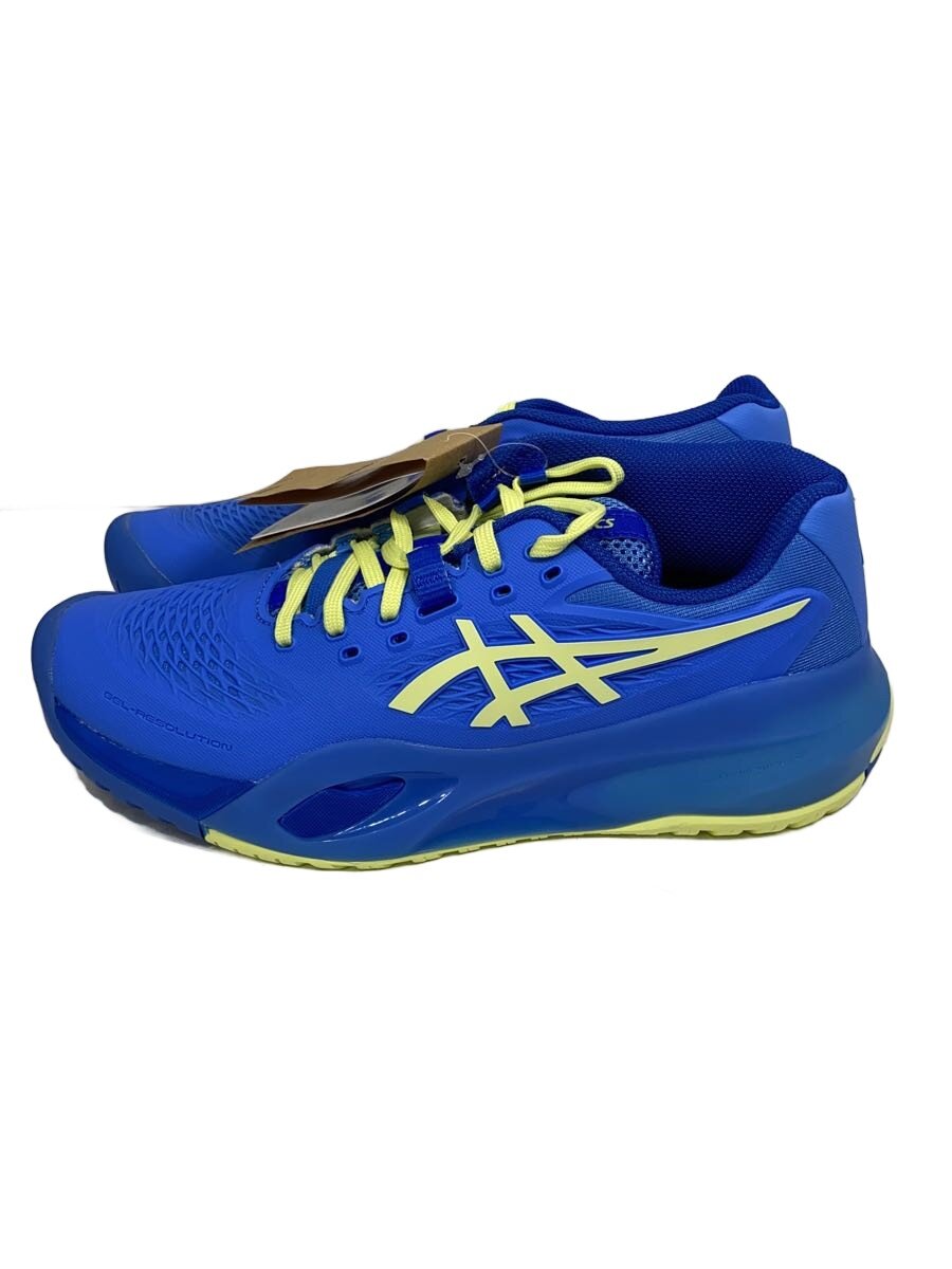 【中古】ASICS◆【未当て嵌める品】庭球シューズ/GEL-RESOLUTION X/25糎/BLU/1042A279【運動競技】