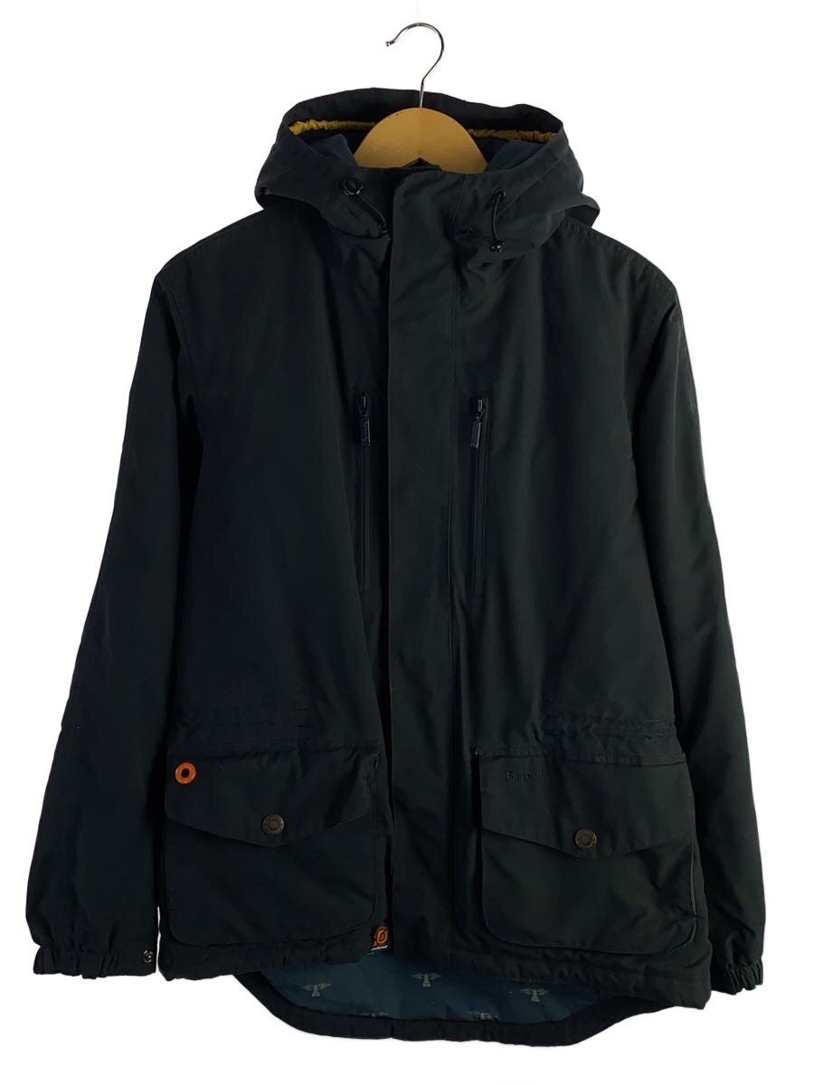 【中古】Barbour◆MORLEY JACKET/S/ポリエステル/NVY/無地/MWB0480【メンズウェア】