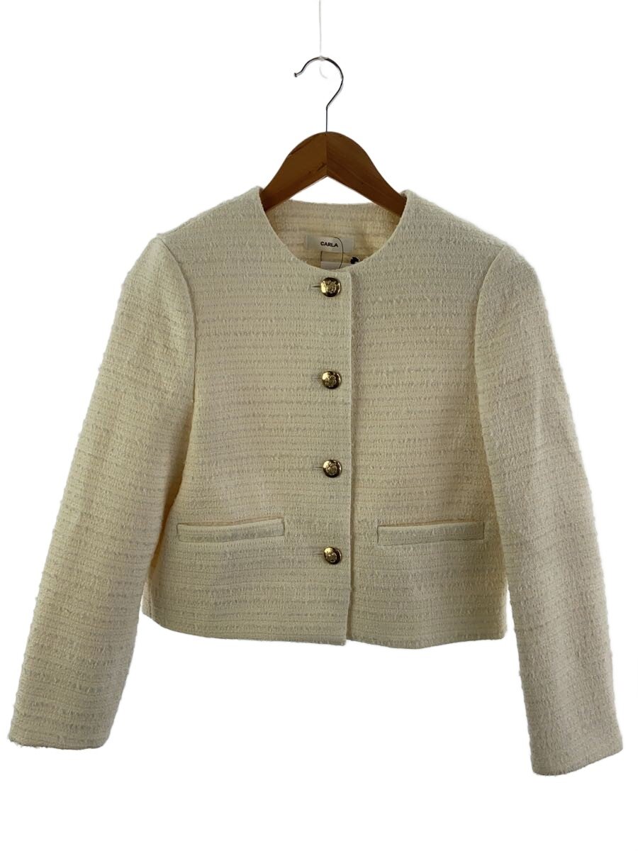 【中古】CARLA/上衣/1/ポリエステル/WHT/CAR23AW-JK-001【レディースお召しもの】