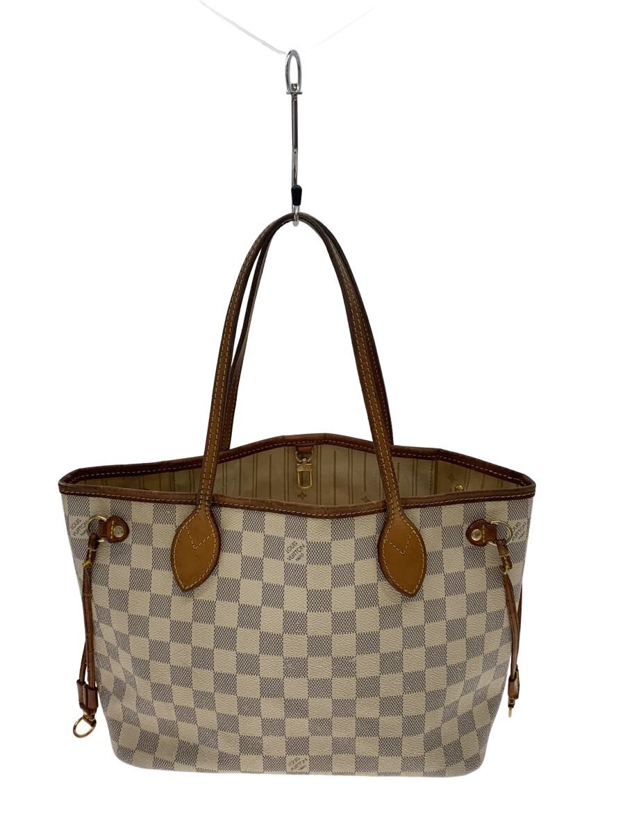 【中古】LOUIS VUITTON◆1)ネヴァーフルPM_ダミエ・アズール/PVC/WHT【バッグ】|2nd STREET 店