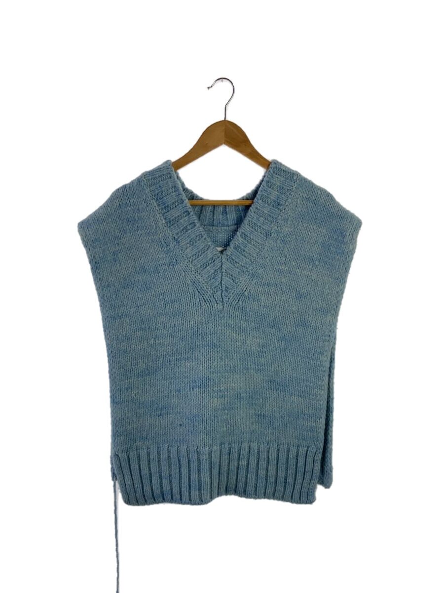 【中古】Maison Margiela◆ニットベスト(厚手)/1/ウール/BLU/SI0TH0001//【レディースウェア】|2nd STREET 店