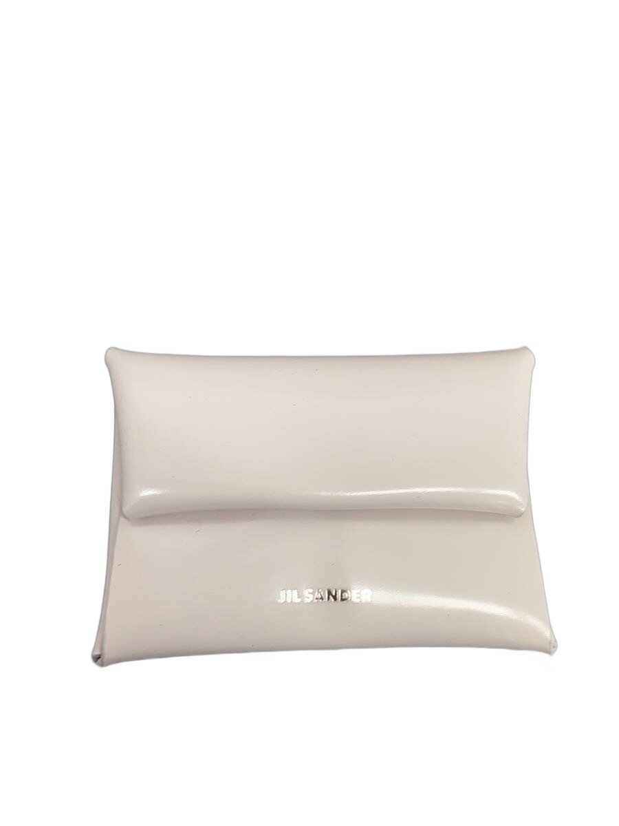 【中古】JIL SANDER◆FOLDED COIN PURSE/コインケース/なめし革/薄さくら色/無地/レディース【服飾雑貨他】