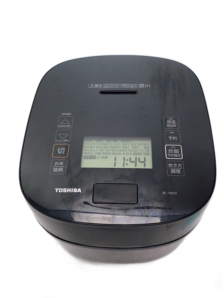 【中古】TOSHIBA◆炊飯器 RC-18VST(K)//【家電・ビジュアル・オーディオ】｜2ｎｄ STREET 店