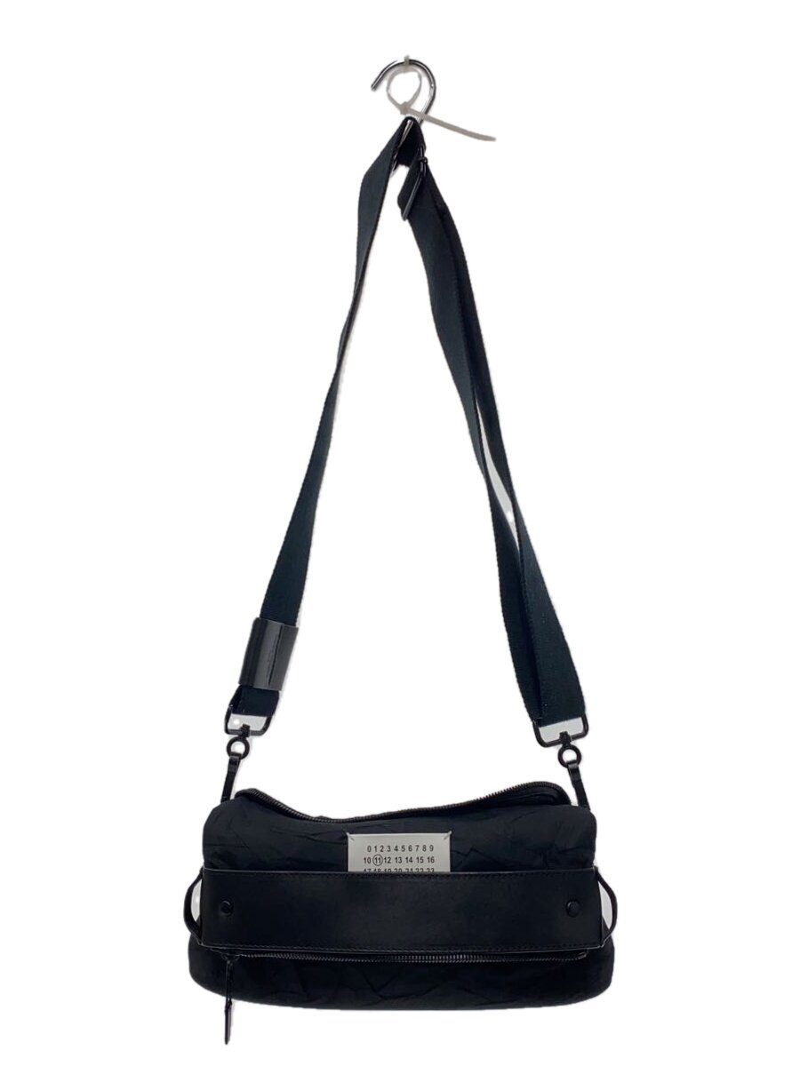 【中古】Maison Margiela◆ショルダーバッグ/ポリエステル/黒いこと/黒/メッシュ/ロゴタイプ/電話番号/メンズ御徒面子/無地【御徒面子】