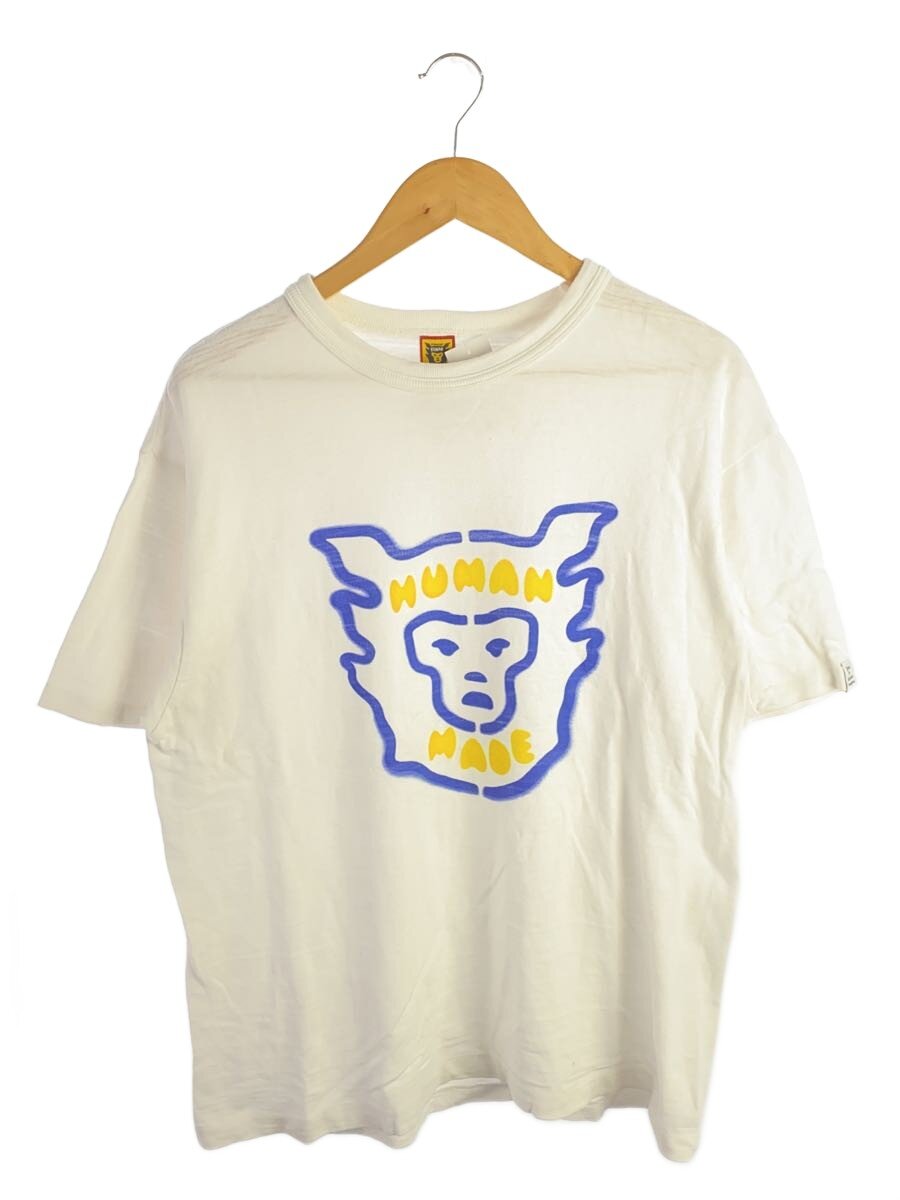 【中古】HUMAN MADE◆プルオーバー/--/綿織物/WHT【メンズウェア】
