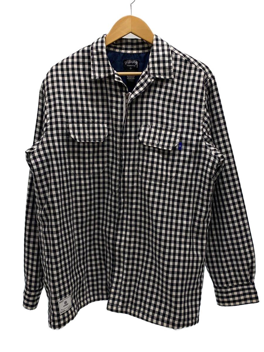 【中古】STUSSY◆ジャケット/L/ポリエステル/WHT/チェック【メンズウェア】｜2ｎｄ STREET 店