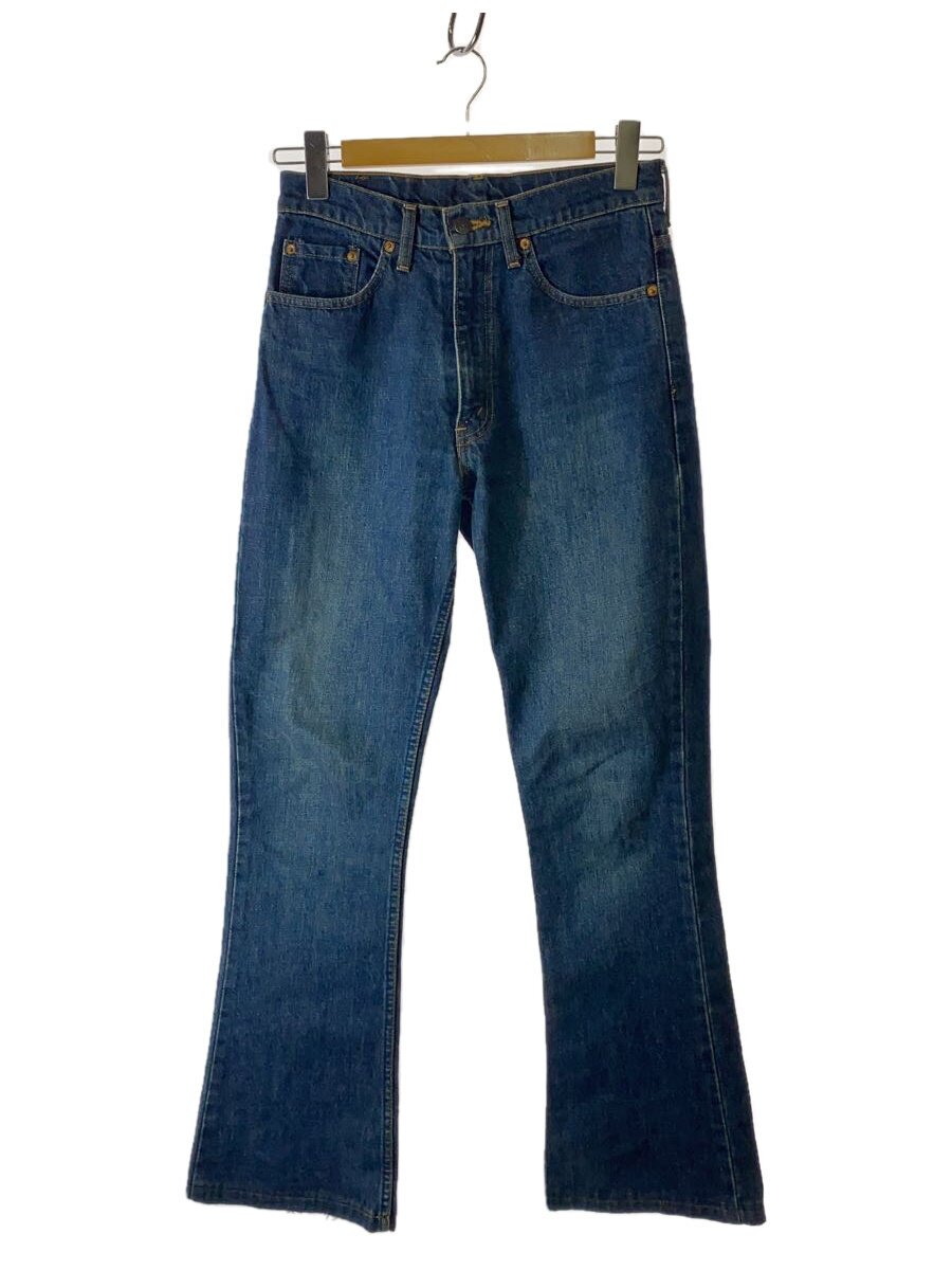 【中古】Levi’s◆90S/ブーツカットパンツ/30/綿織物/IDG/無地【レディースお召しもの】