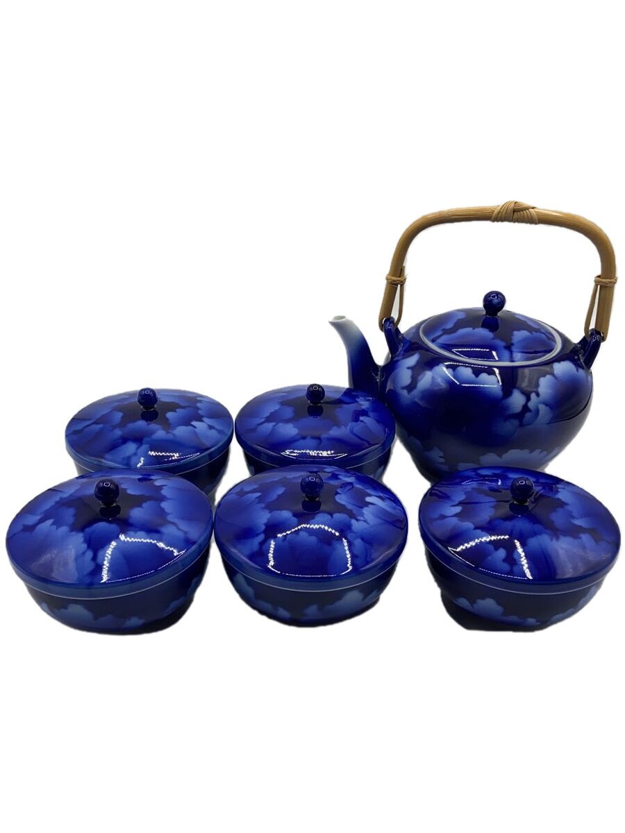 【中古】深川製磁◆湯呑/6点セット/BLU【キッチン用品】