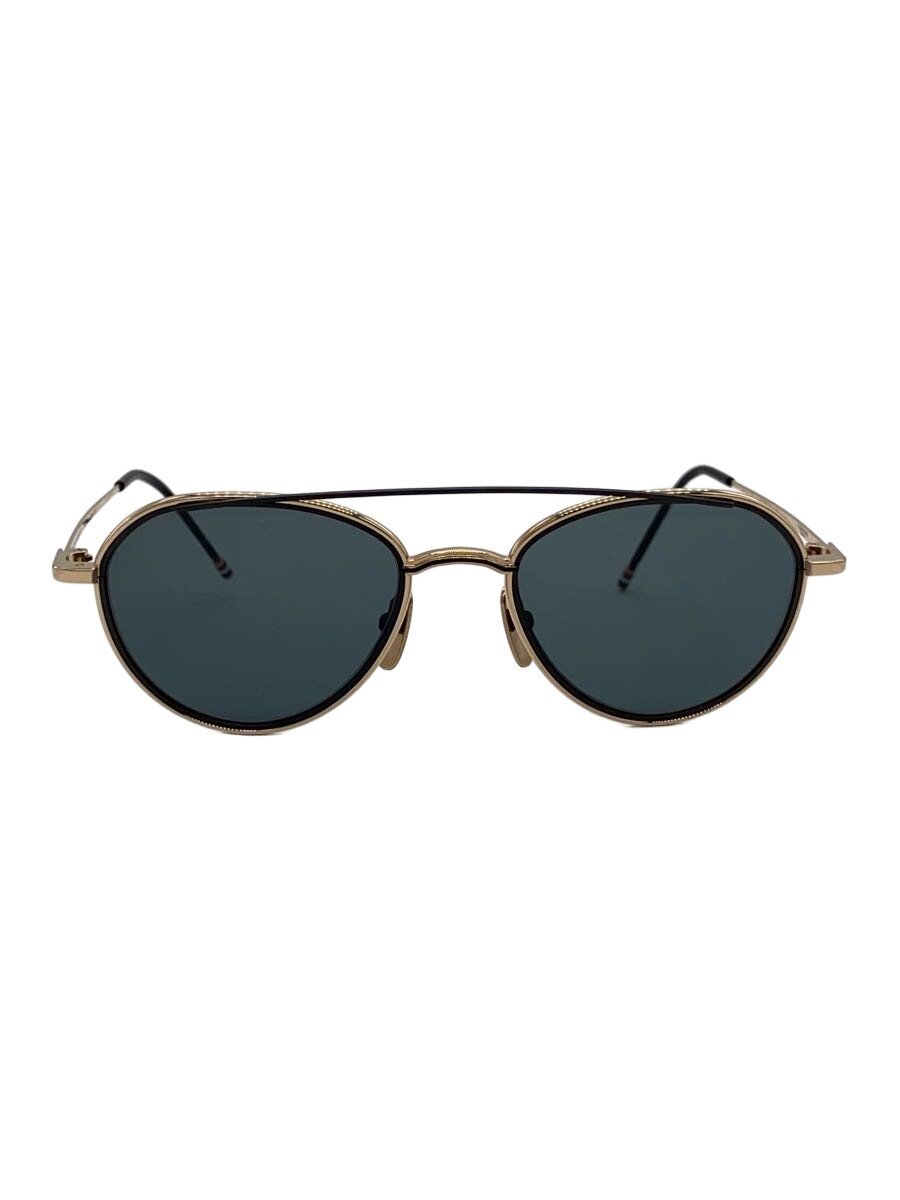 【中古】THOM BROWNE. NEW YORK◆黒眼鏡/GLD/BLK/メンズ/結核症-109-A-T-GLD-BLK-53//【服飾雑貨他】