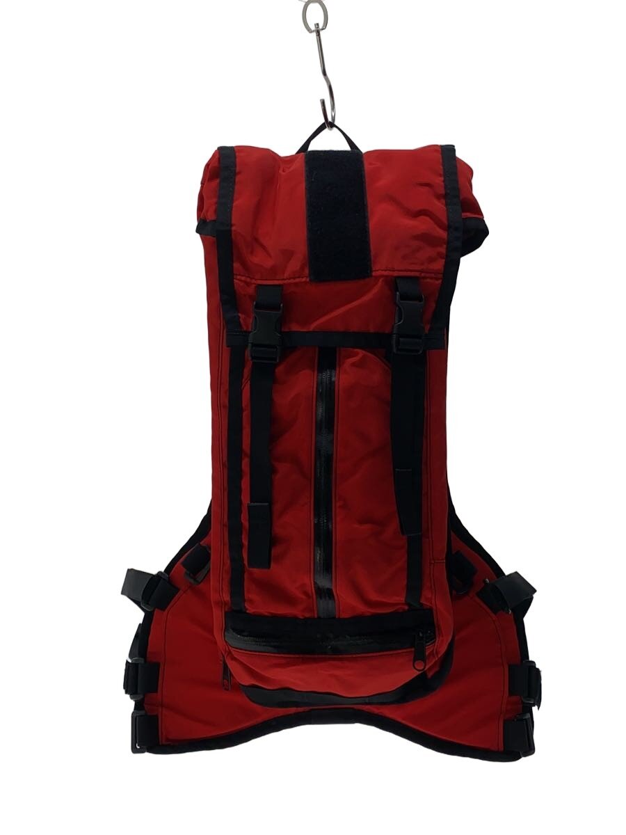 【中古】MISSION WORKSHOP◆背嚢/--/RED/無地【御徒面子】