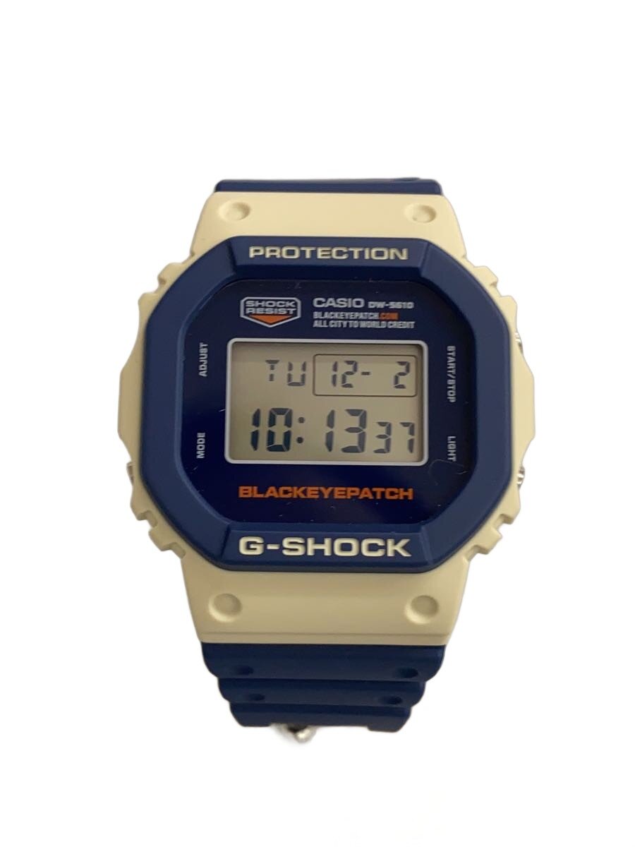 【中古】CASIO◆石英ウオッチ_G-SHOCK/デジタル/天然ゴム/NVY/NVY【服飾雑貨他】