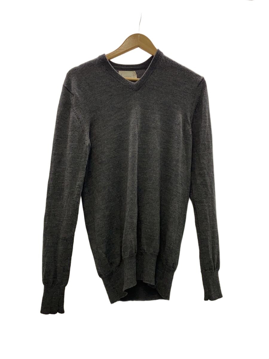 【中古】cantate◆ニット・セーター(薄手)/44/ウール/GRY/無地/16AWCA021【メンズウェア】|2nd STREET 店