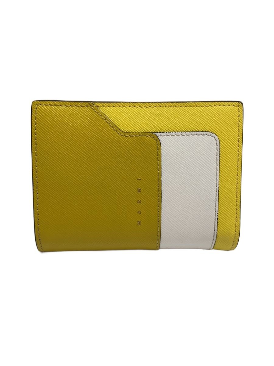 【中古】MARNI◆2つ折り紙入れ/--/YLW/レディース/pfmoq14u13【服飾雑貨他】