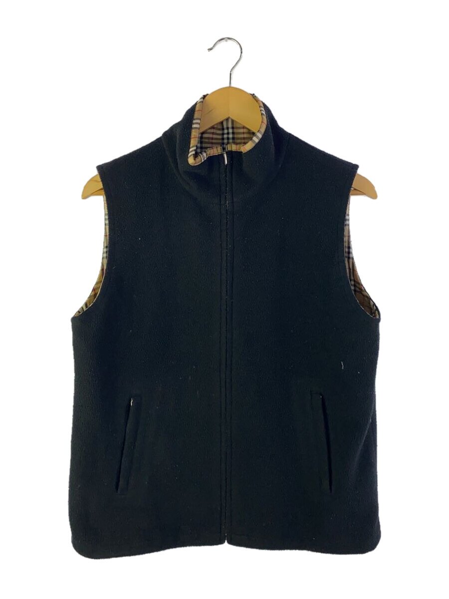 【中古】BURBERRY GOLF◆フリースベスト/L/ポリエステル/BLK/BGP52-109-09【レディース御召しもの】