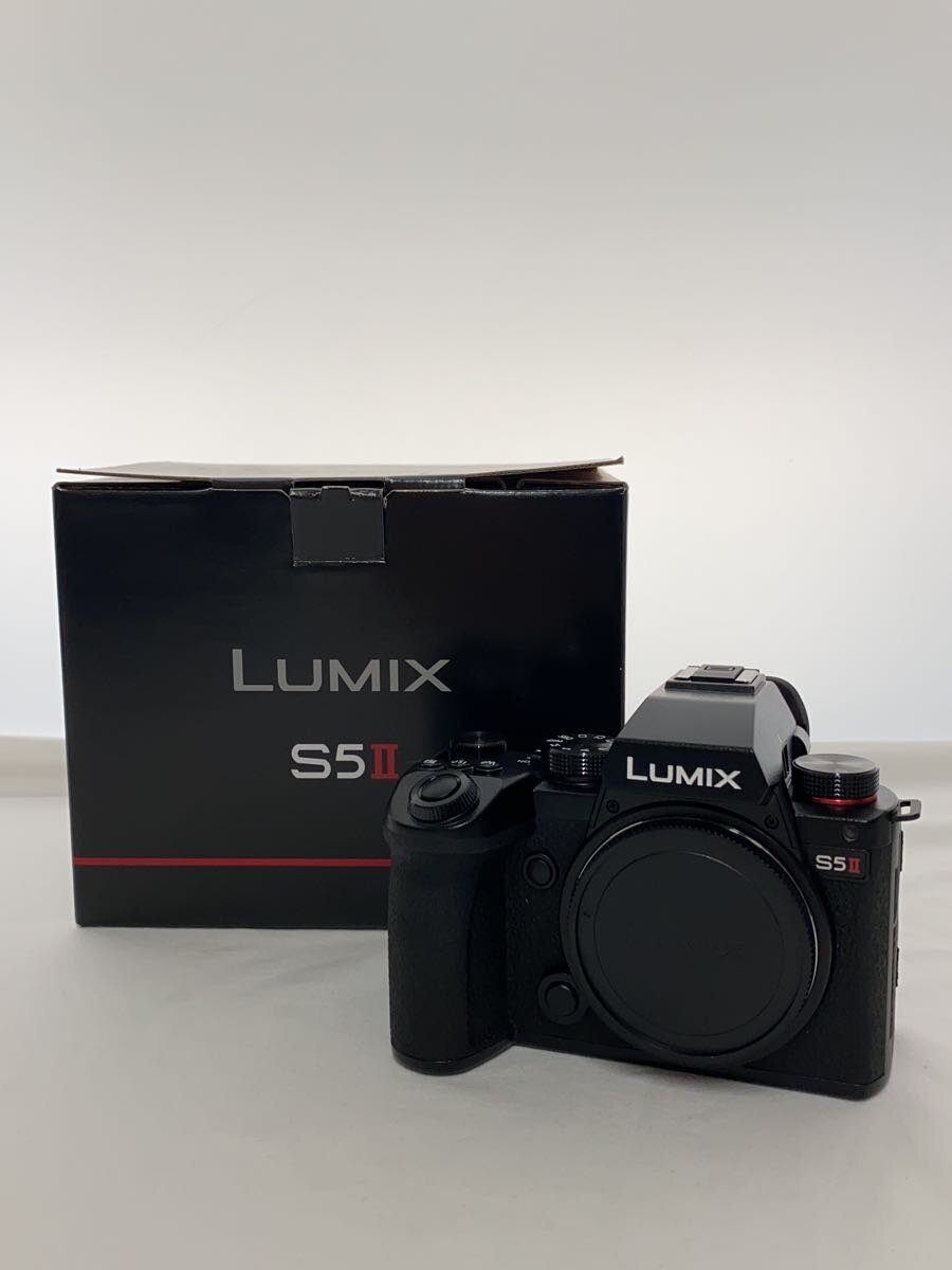 【中古】Panasonic◆デジタル一眼写真機 LUMIX DC-S5M2 上半身 DC-S5M2-K/箱有【写真機】
