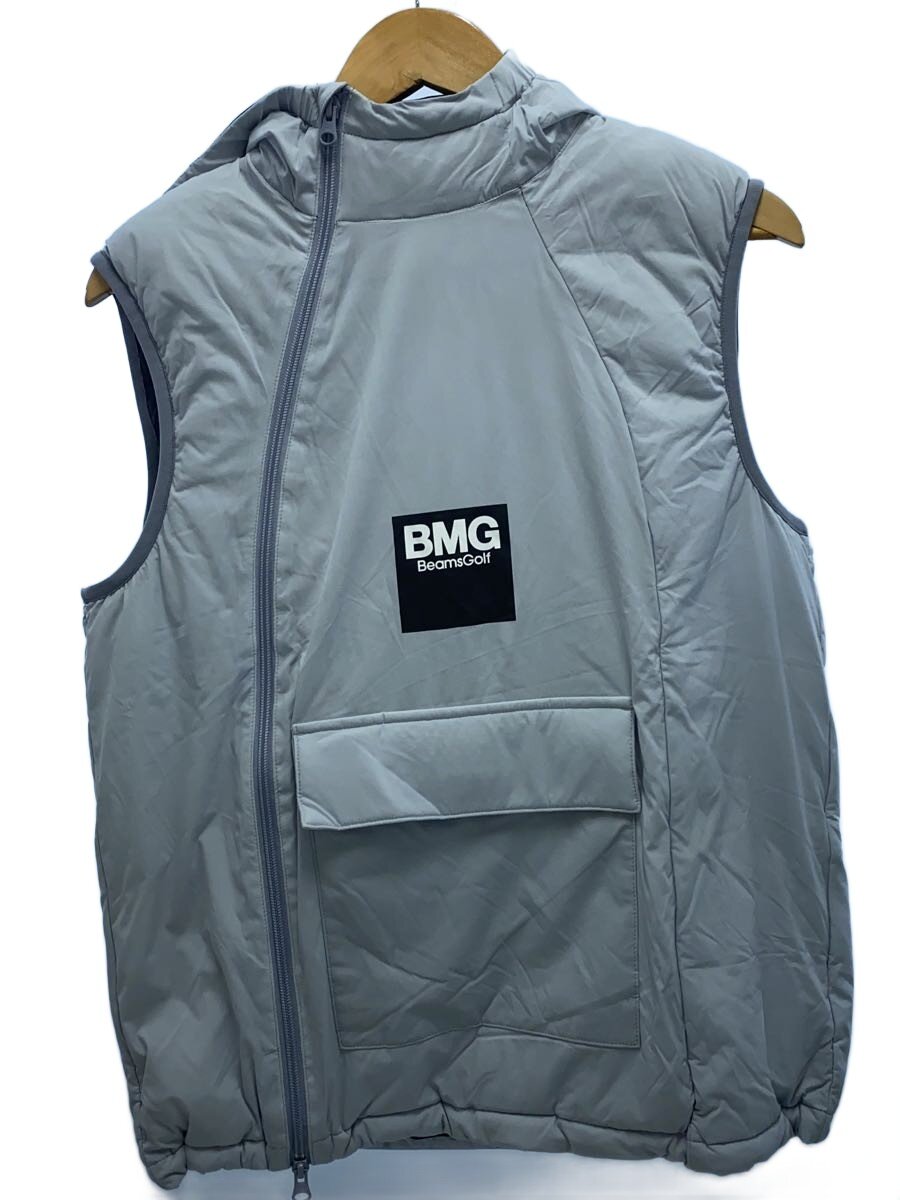 【中古】BEAMS GOLF◆パディングフードベスト/M/GRY/82-06-0001-803【運動競技】