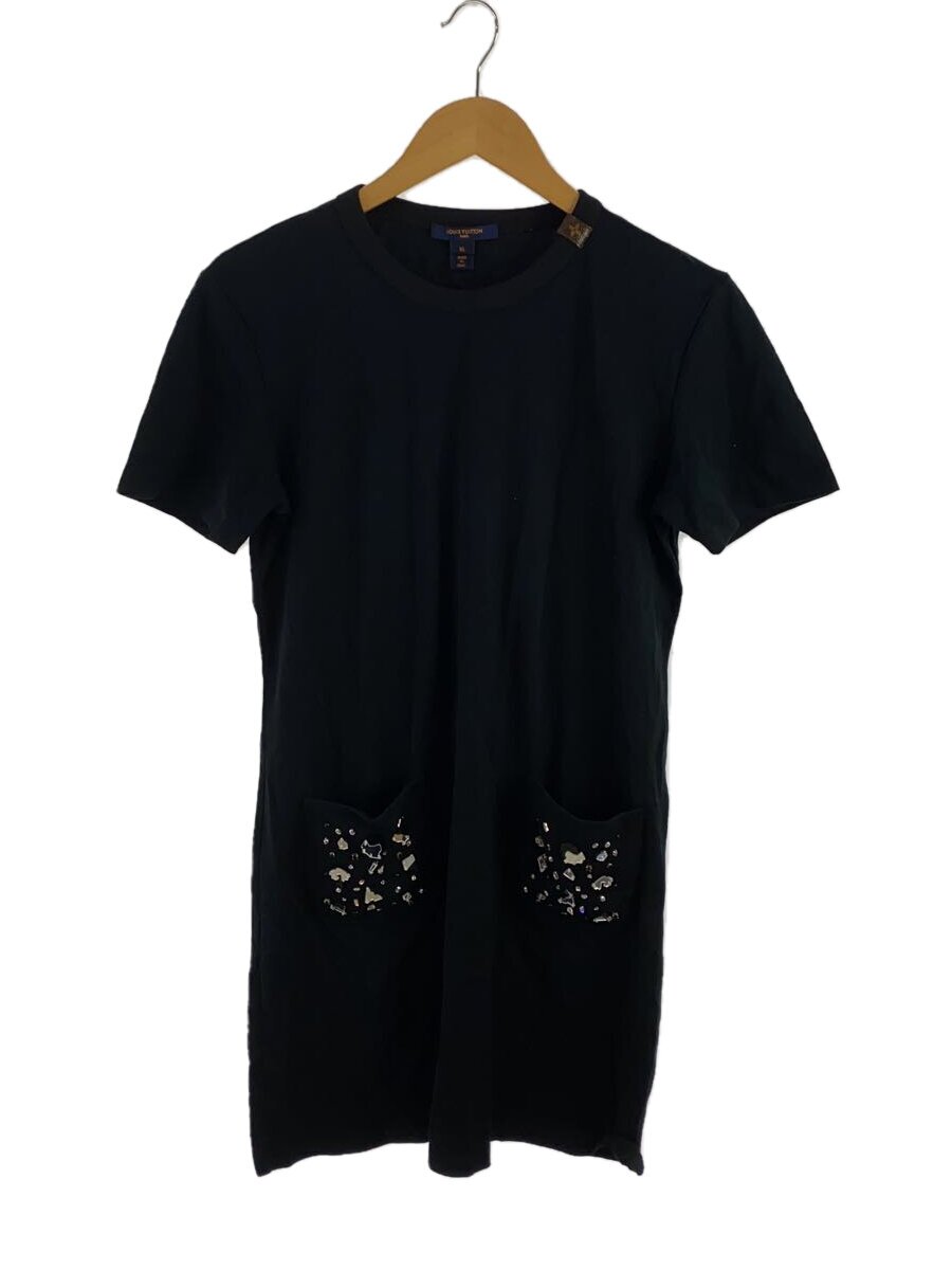【中古】LOUIS VUITTON◆プルオーバー/XL/--/BLK/無地/FHDB77JG2【レディースお召しもの】