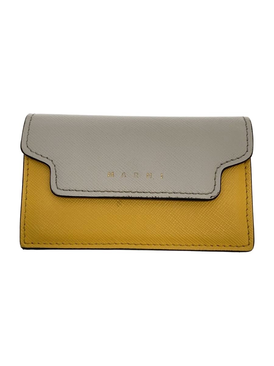 【中古】MARNI◆MARNI/コインケース/なめし革/YLW/無地/レディース【服飾雑貨他】